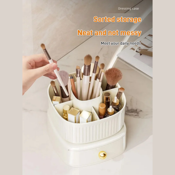 Double Rotating Makeup Brush Organizer（50% OFF）