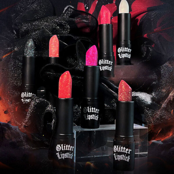 Matte Permanent Lipstick With Fine Glitters（50% OFF）